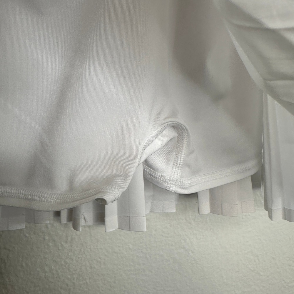 Alo Yoga Grand Slam Lined Skirt White Pleated Tennis Pickleball Skort Size XXS - Picture 8 of 11